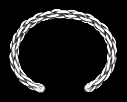 Slemmedal Viking Cuff Sterling Silver