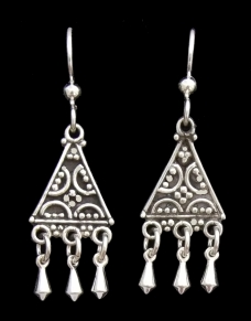 Granulation Earrings Sterling Silver