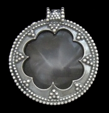 crystal pendant sterling silver bail