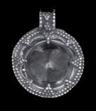crystal pendant sterling silver granulation bail
                  viking women jewelry